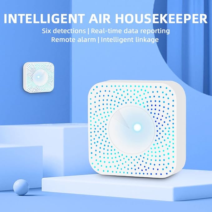 Zigbee Intelligent Air Housekeeper 6-in-1 Air Quality Monitor - Image 3
