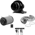 iPower 4 Inch 195 CFM Inline fan Circulation Vent Blower, Air Carbon Filter by iPower