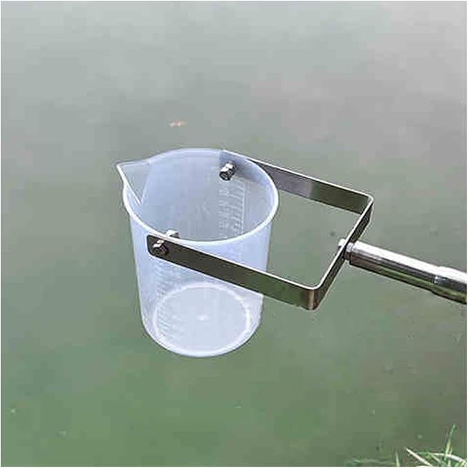Telescopic Water Sampler Dipper, Ultra Light Rod Plastic Beaker Pendulum Beaker by ERRULAN