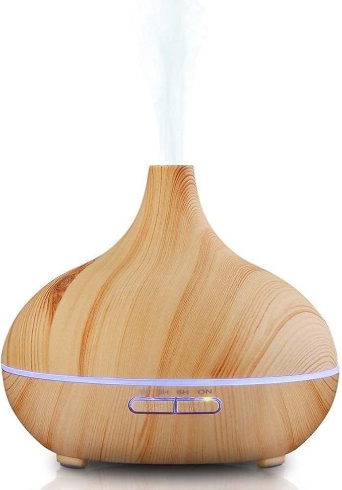 Aroma Essential Oil Diffuser, JoySusie 500ml Wood Grain Ultrasonic Cool Mist by JoySusie