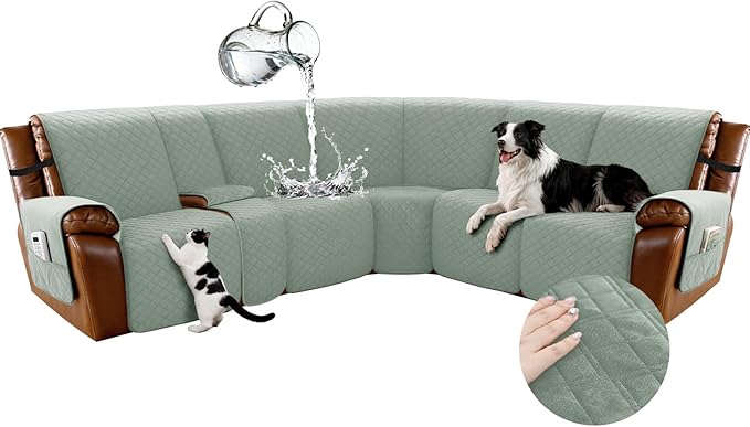 Arfntevss Waterproof Recliner Sectional Couch Covers by Arfntevss
