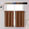 Chyhomenyc Sun Baked Short Blackout Curtains 36 Inch Length, Small Kitchen by Chyhomenyc