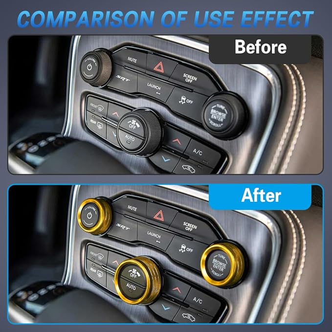 3PCS Air Conditioner Switch Button Knob Cover, Auto Accessories Climate Control - Image 4