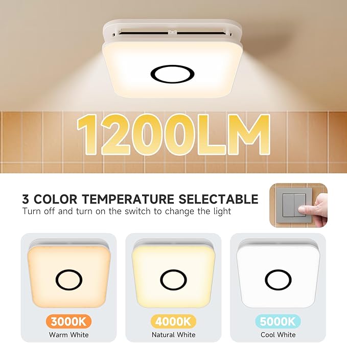 2-in-1 Bathroom Exhaust Fan - Image 5