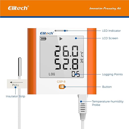 Elitech 100, 000 Points Digital Temperature Humidity Data Logger Medical - Image 6