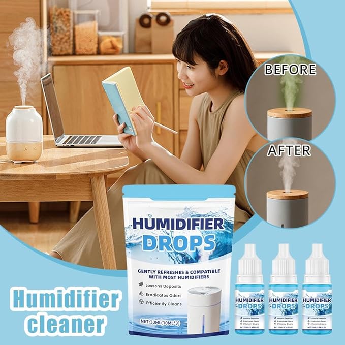 3 Pcs Humidifier Cleaner Drops – Water Treatment - Image 3