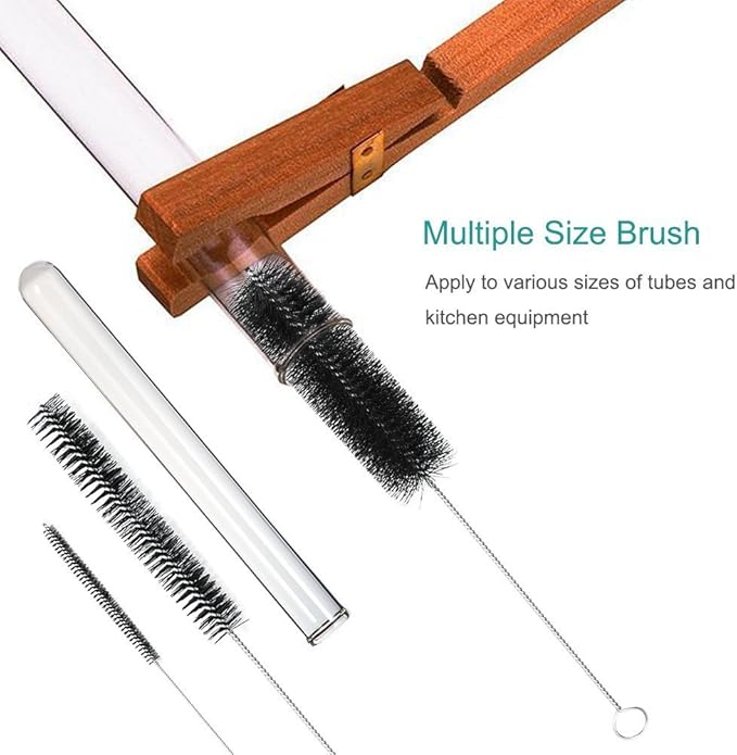 LOVEINUSA Straw Cleaner Brush, 10 Pieces 8.2 Inch Bottle Brush, Nylon Tube - Image 4