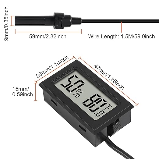 6Pcs Mini Digital Thermometer Hygrometer Gauge Indoor - Image 5