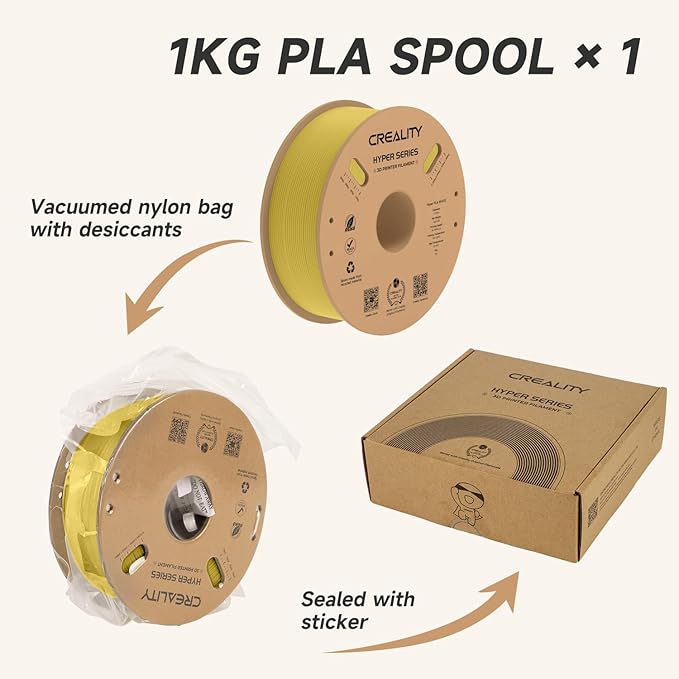 Official Creality Hyper PLA Filament 1.75mm, High Speed PLA 30-600mm/s Rapid 3D - Image 8