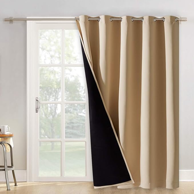 NICETOWN Privacy Door Curtain, Sound Reducing Winter Insulated Thermal 100% by NICETOWN