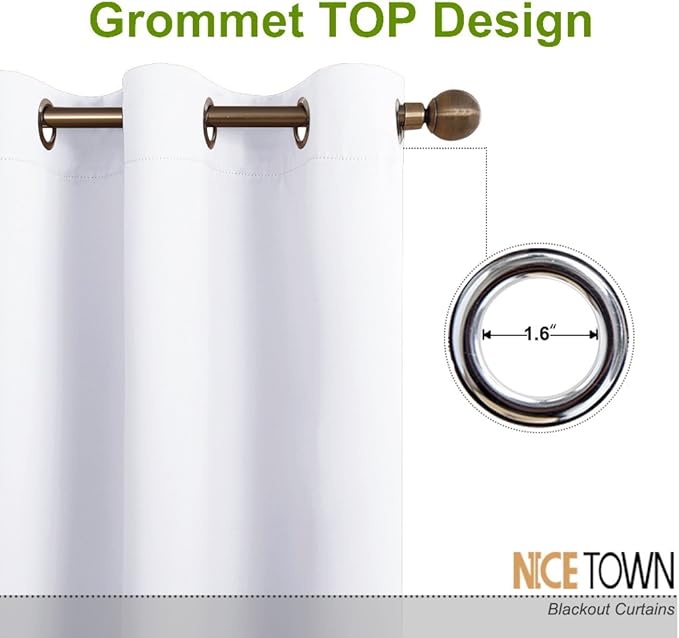 NICETOWN Sliding Door Curtains for Patio, Wide Width Drape, Vertical Curtains - Image 3