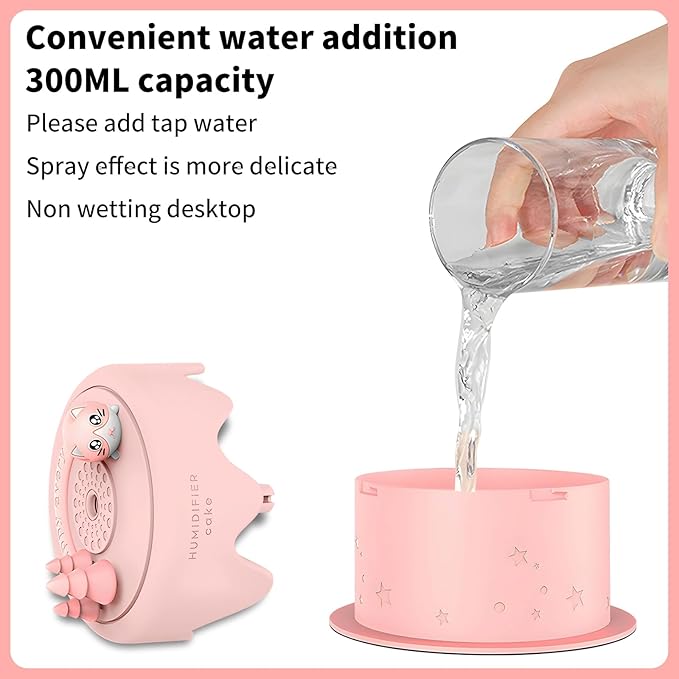 Cute Pet Humidifier, TV Humidifier, USB Plug in Use, Desktop Silent Spray - Image 4