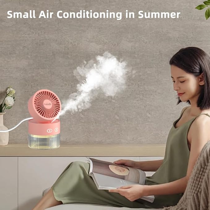Personal Cooling Fan and Small Air Humidifier 350ml - Image 3