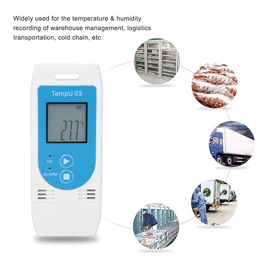 Temperature Humidity Data Logger, USB Digital Temp Recorder Humidity Logger - Image 3