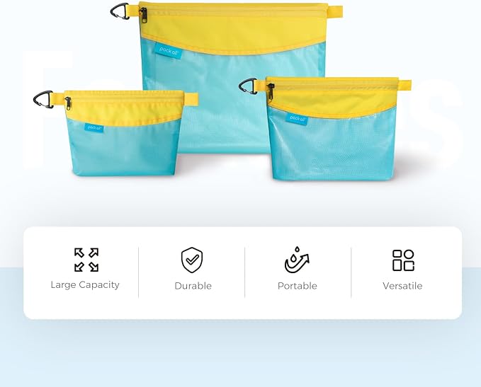 pack all Water-resistant Material Zipper Pouch, Mesh Zipper Bag - Image 6