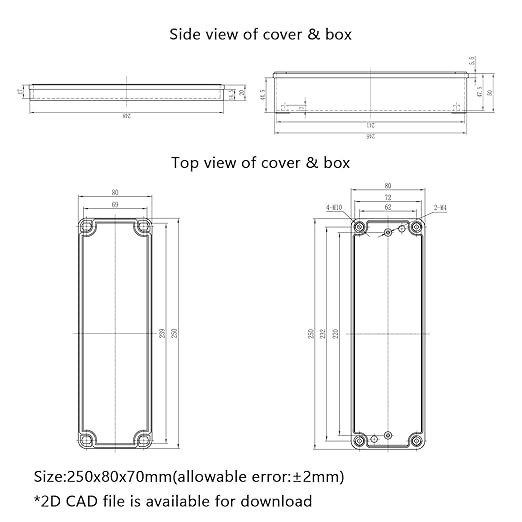 Junction Box，9.8"x 3.1"x 2.8" Outdoor Electrical Box - Image 8