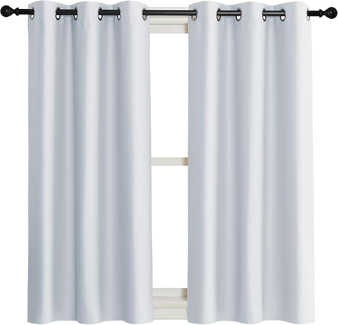 NICETOWN Room Darkening Window Treatment Curtain, Cloud Grey, Single Panel by NICETOWN