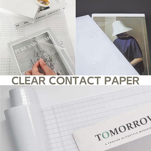 COSNIGHT Clear Contact Paper Kitchen Oil Proof Waterproof Wallpaper Self - Image 6