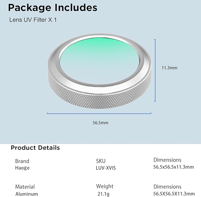Haoge MC UV Camera Lens Protection Filter - Image 9