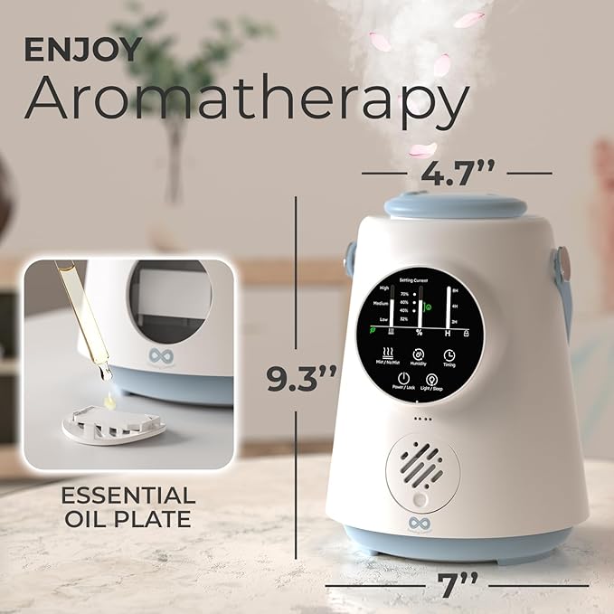 Everlasting Comfort 2.5L Top Fill Humidifier – Upgraded Easy to Clean 20HR - Image 9
