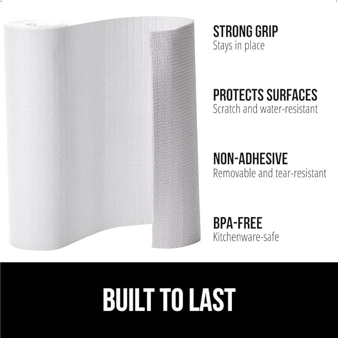 GORILLA GRIP DripGuard Shelf Liner, Non-Adhesive Drawer and Kitchen Cabinet - Image 2