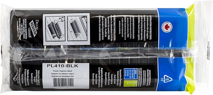 Decor Grates PL410-BLK 4-Inch by 10-Inch Plastic Floor Register - Image 9