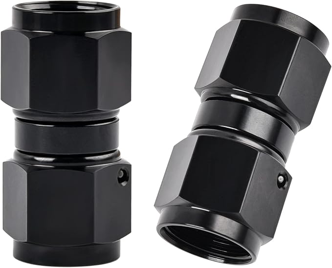 EVIL ENERGY 8AN Female to 8AN Female Straight Swivel Coupler Union Fitting by EVILENERGY