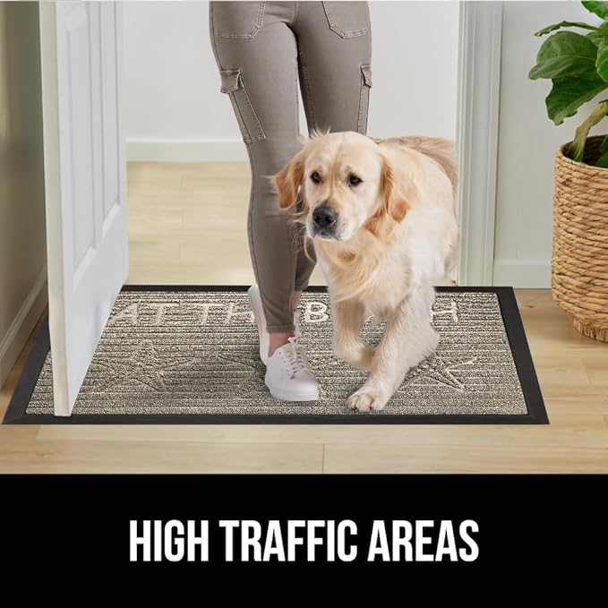 GORILLA GRIP 100% Waterproof All-Season WeatherMax Doormat US Designed Natural - Image 6