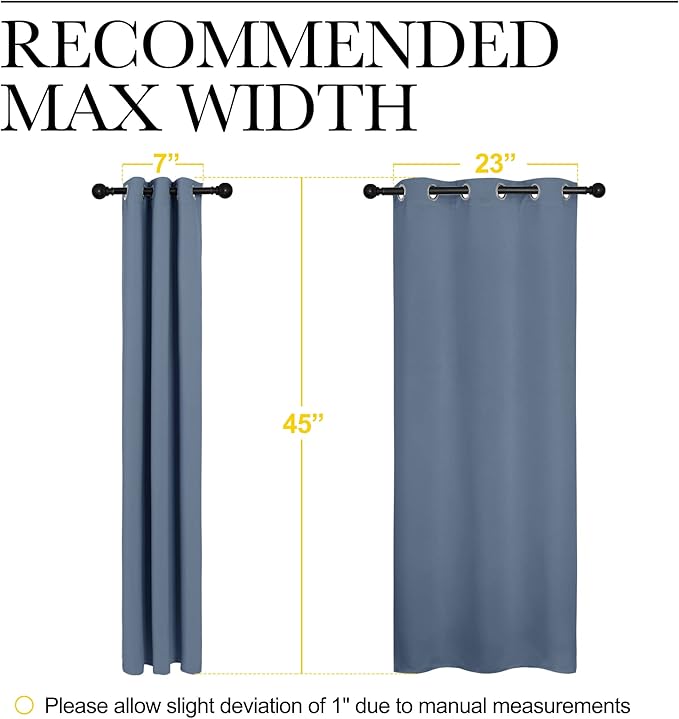 NICETOWN Thermal Insulated Curtains Blackout Draperies, Window Treatment Solid - Image 7