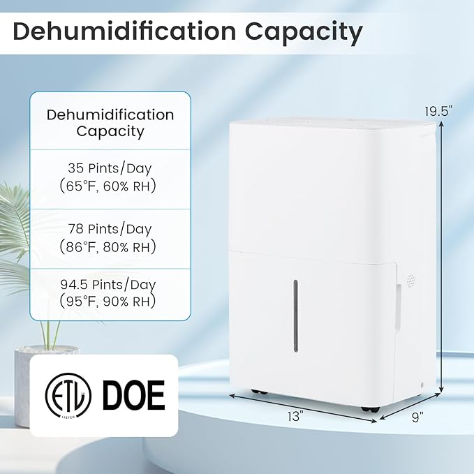 DORTALA 94.5 Pints Dehumidifier - Image 7