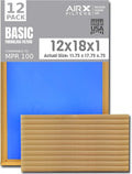 12x18x1 Air Filter Comparable to MPR 100 Basic Economy Furnace Filters by AIRXFILTERSWICKEDCLEANAIR