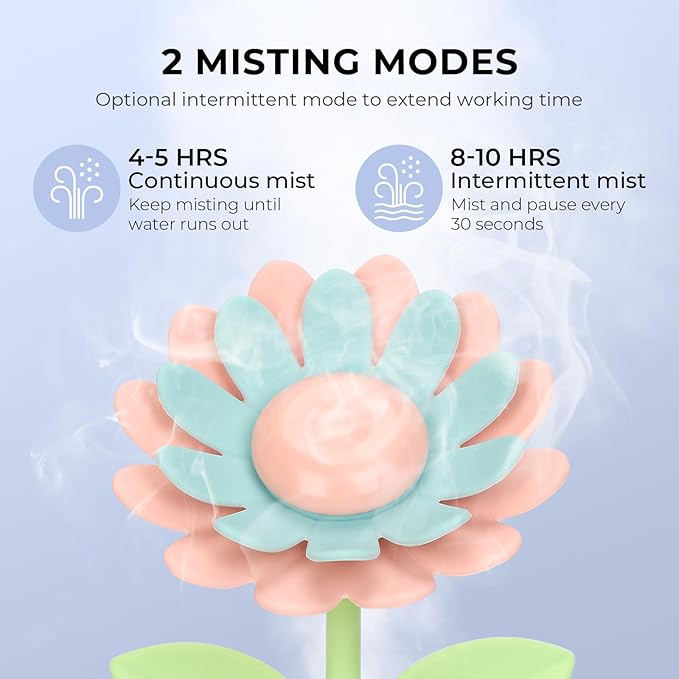 Sunflower Small Humidifier for Plant, Cool Mist Mini Humidifiers for Bedroom - Image 5