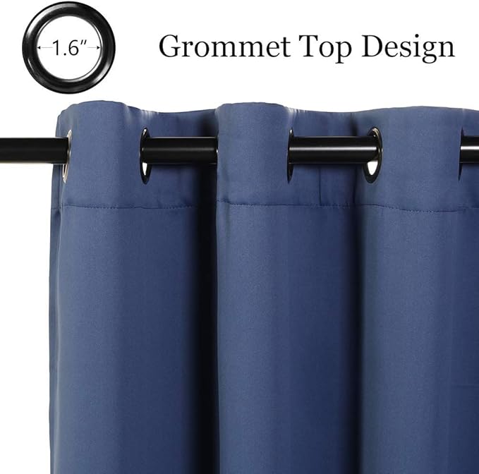 MYSKY HOME Blue Blackout Curtains - Image 3