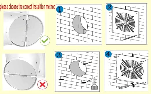 8 Inch Metal Exhaust Fan With Switch - Image 6