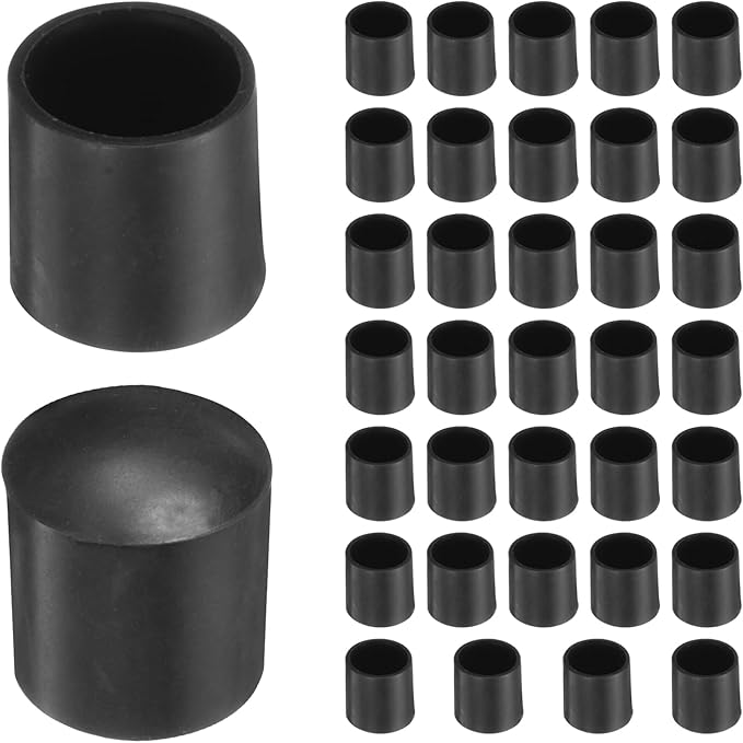 uxcell 36pcs Round Chair Leg Caps 10mm/0.4" PVC Chair Leg Floor Protectors by uxcell
