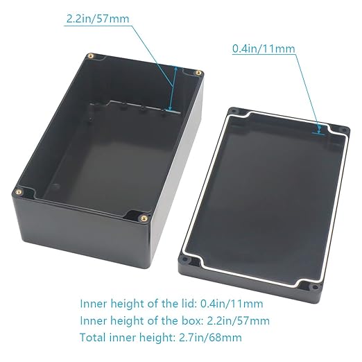 Junction Box, Zulkit Project Box IP65 Waterproof Outdoor Box ABS Plastic - Image 6