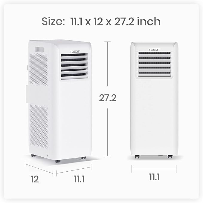 TOSOT 9, 500 BTU Air Conditioner, Easy Install, Quiet 3-in-1 Portable AC - Image 9