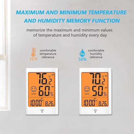 Digital Indoor Thermometer for Room, Smart Temperature Humidity Monitor - Image 4