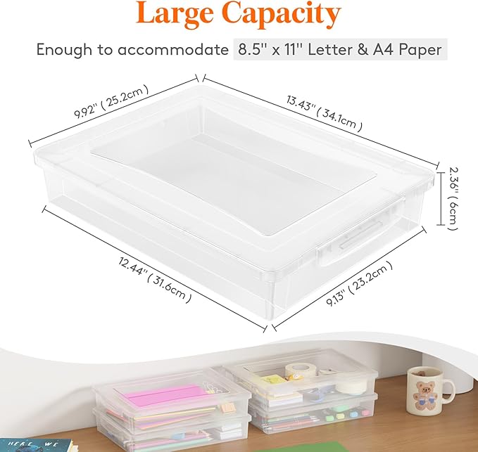Lifewit 2 Pack Plastic Multi-Purpose Storage Box - Image 2