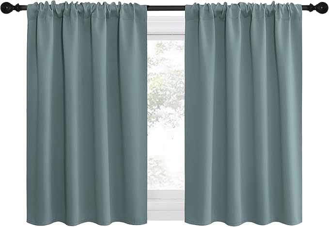 NICETOWN 2 Panels Blackout Curtains, Rod Pocket Thermal Insulated Drapes - Image 4