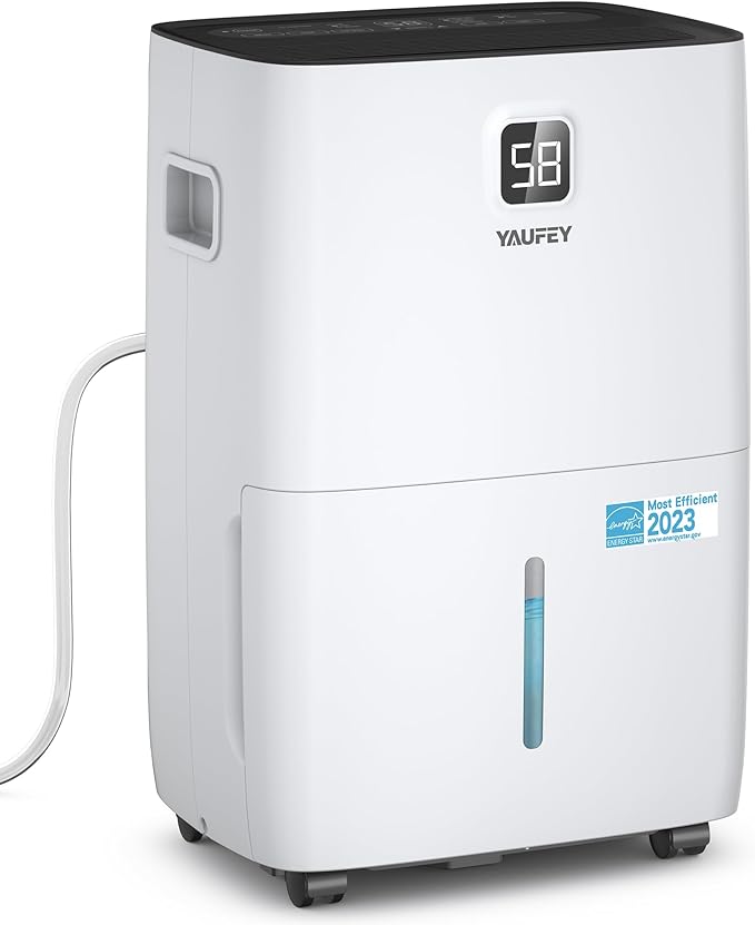 Yaufey 5000 Sq. Ft. Energy Star Certified Dehumidifier, Max 80 Pints by Yaufey