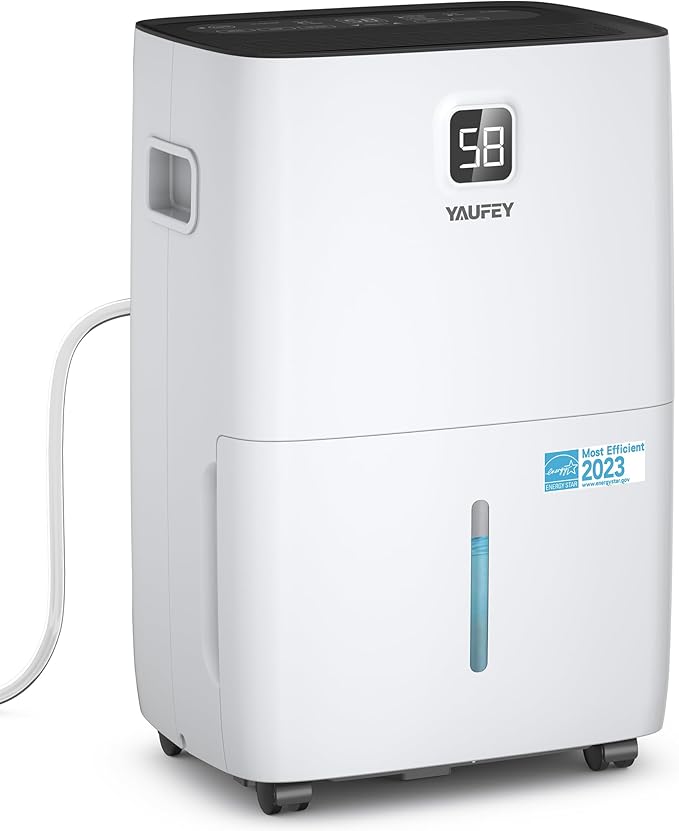 Yaufey 6000 Sq. Ft. Energy Star Certified Dehumidifier, Max 120 Pints by Yaufey