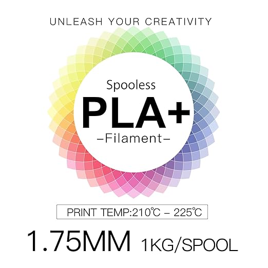 Inland V2 PLA PRO 3D Printer Filament Refill, 1.75mm Spooless Filament - Image 4