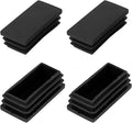 METALLIXITY Rectangle End Caps 4Pcs, Plastic Rectangle Tube Inserts Threaded by METALLIXITY