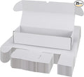 Bulk 400 Capacity Card Toploaders Storage Box, in Total 25 Pack All White by Serwrsw