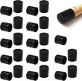 25 Pcs 1/2" Round Chair Leg Tips Caps, Silicone Rubber Furniture Leg Floor by BOPOREAE