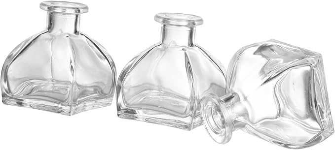 Veemoon Essential Oil Diffuser Bottles Set of 3 Fragrance Release Glass Jars by Veemoon
