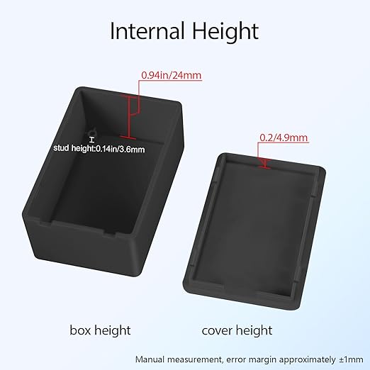 Project Box 8 Pieces Electrical Box Small Junction Box ABS Plastic Enclosure - Image 5