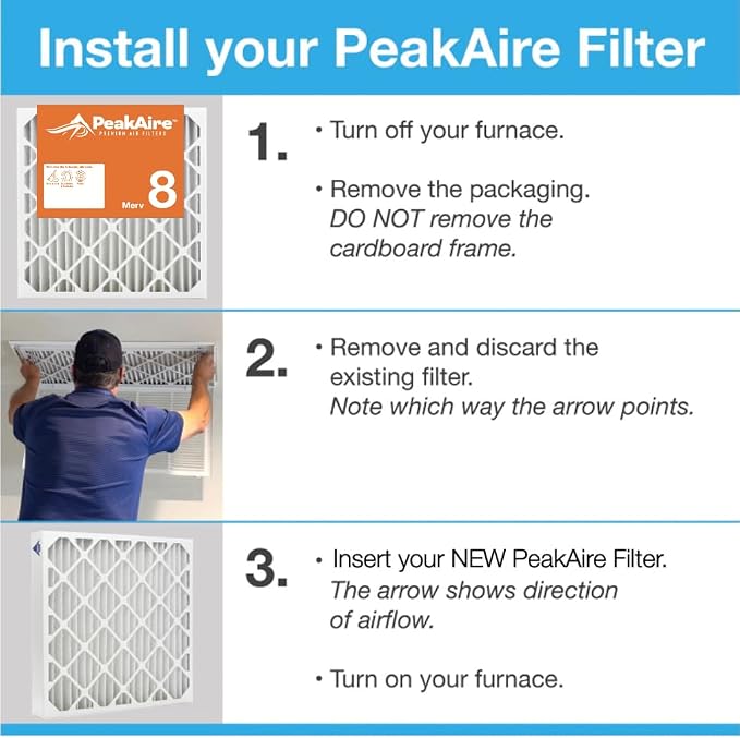 Merv 8 Basic 12" x 20" x 1" Air Filter - Image 5