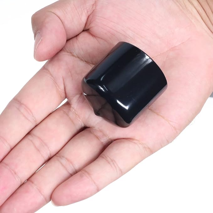 Acocony 1 1/2 Inch Rubber Cap Round 1.5 Inch Rubber End Caps PVC Flexible - Image 4